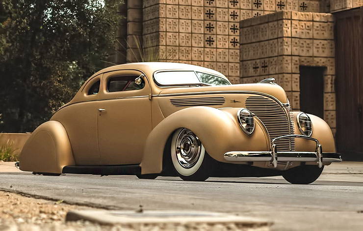 1938 Ford Deluxe Coupe front right three quarter