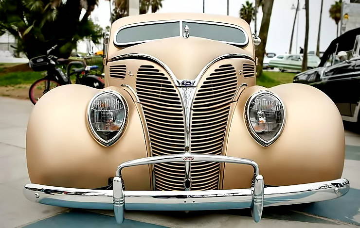 1938 Ford Deluxe Coupe grille