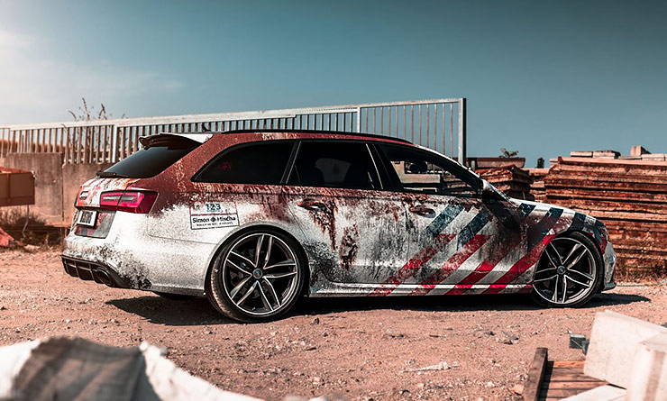 Audi RS6 wrapped