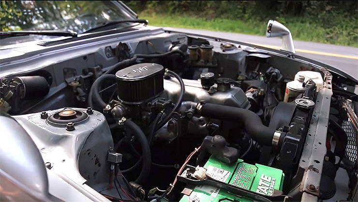 Bosozoku 1977 Toyota Celica engine