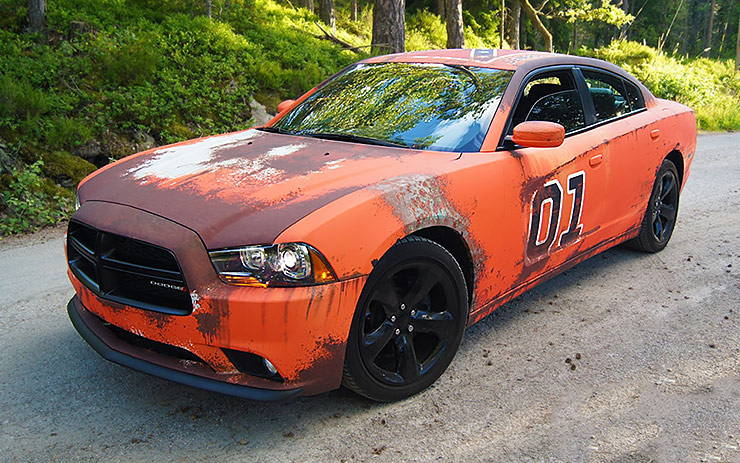 Dodge Charger General Lee tribute wrapped