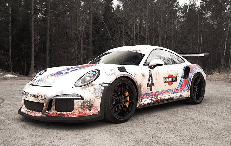 Wrapped Martini Porsche GT3 RS